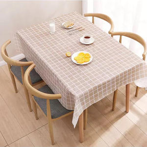 Pvc टेबलथ वाटरप्रूफ तेल वॉश इन जिंगंगम छोटे ताजा टेबल कपड़े वर्ग आयताकार टेबल - Product Image 4