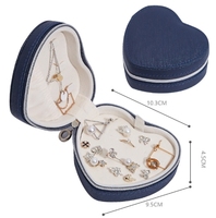 Leder-Schmuckaufbewahrungsbox - Umweltfreundlich, Kleine Größe für Ohrstecker, Armbänder, Ringe, Tragbares Design für Neujahrs- und Ostergeschenke