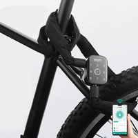 Grand cadenas intelligent à empreintes digitales pour vélo, avec câble numérique BLE, application de contrôle à distance, pliable, BT, automatique, pour vélo de route, sécurité