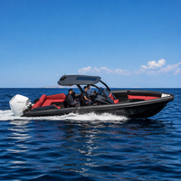 Bateaux semi-rigides gonflables RIB en aluminium Yoolwin de 35 pieds pour la pêche en mer, moteur hors-bord, aventure en mer, à vendre
