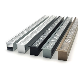Profilés linéaires en acrylique diffuseur d'ondes d'eau PC en aluminium extrudé personnalisé YG-G002 - Product Image 1