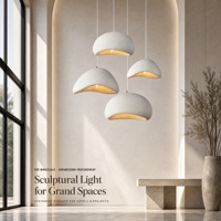Lustre de style japonais Wabi Sabi pour salon, restaurant, lampe de plafond moderne minimaliste, luminaire suspendu design pour maison d'hôtes, bar