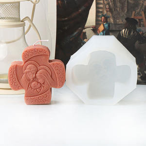 Moule en silicone Jésus catholique pour bougies, ornements en plâtre, décorations religieuses d'église, moule de moulage, fabrication de bougies d'aromathérapie DIY - Product Image 3