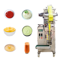 Machines d'emballage verticales entièrement automatiques pour sauce tomate, sauce salade, sauce moutarde, miel et jus, fourniture directe d'usine