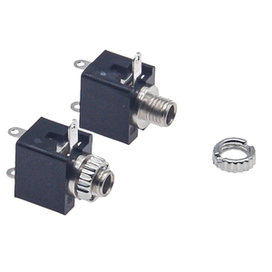 Conector Hembra PJ-201M de 2.5mm para Audio, Montaje Pasante de 3 Pines con Tuerca Roscada - Product Image 4