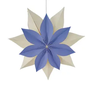 New Design 3D Handicraft Hanging Foldable Paper Flower Star For Festival Decoration