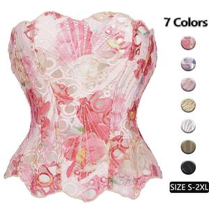 Cinturini in pizzo <span class=keywords><strong>Sexy</strong></span> con corsetto traforato Top donna all'ingrosso da donna - Product Image 1
