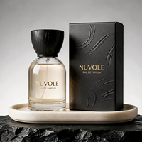 Flacon de parfum de bonne qualité 30 ml, flacon de parfum en verre transparent de luxe 100 ml, flacons de parfum vides ronds 50 ml avec emballage
