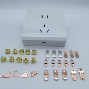 Độ chính xác cao Composite kim loại phụ kiện kim loại đóng dấu tấm với Bạc địa chỉ liên lạc cho chuyển đổi - Product Image 6