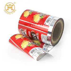 Custom Print China Made Food Grade Cookie Packaging Wrapper On Roll Stock Biscuit Packaging Film