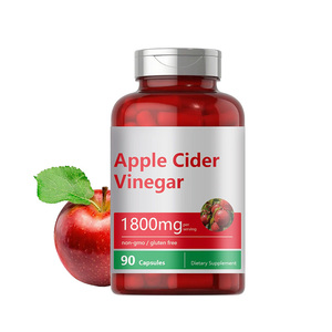 Cápsulas de Vinagre de Sidra de Manzana Veganas Puras para el Control de Peso Saludable, Marca Privada OEM/ODM, Suplemento de ACV - Product Image 1