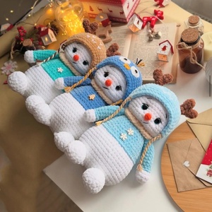 <span class=keywords><strong>Muñeco</strong></span> <span class=keywords><strong>de</strong></span> <span class=keywords><strong>nieve</strong></span> <span class=keywords><strong>de</strong></span> ganchillo hecho a mano al por mayor, juguete con sombrero <span class=keywords><strong>de</strong></span> reno, <span class=keywords><strong>muñeco</strong></span> <span class=keywords><strong>de</strong></span> Navidad <span class=keywords><strong>de</strong></span> ganchillo para niños, <span class=keywords><strong>muñeco</strong></span> <span class=keywords><strong>de</strong></span> <span class=keywords><strong>nieve</strong></span> <span class=keywords><strong>de</strong></span> punto relleno, peluche Amigurumi - Product Image 2