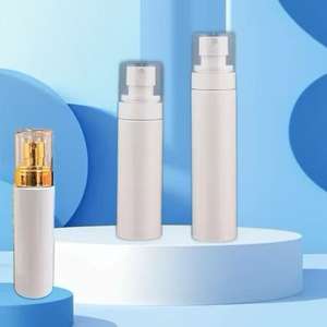 ขวดสเปรย์หมอกสีขาวสำหรับล้าง60 80 100มล. <span class=keywords><strong>ผนัง</strong></span>หนาสเปรย์แอลกอฮอล์ PET แหวนทอง/เงินสำหรับ<span class=keywords><strong>เครื่อง</strong></span>สำอางแชมพูโทนเนอร์ - Product Image 1