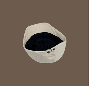 2024 nuevo sombrero frontal Retro de Color sólido para niños Primavera Verano Casual todo-fósforo <span class=keywords><strong>pintor</strong></span> cara pequeña boina hombre - Product Image 6