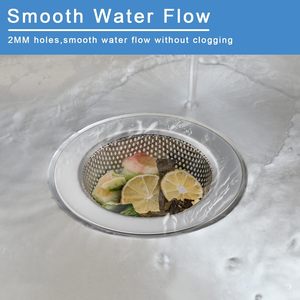 Passoire d'évier de cuisine double couche améliorée, sûre et anti-coupure, pour le filtrage des déchets ménagers - Product Image 6