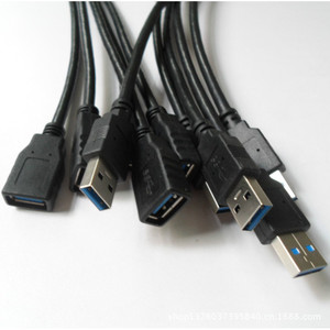 Lung Kay <b>Usb</b> Extension <b>Cable</b> Am <b>To</b> Af 1m Black Copper Wire Data Connection <b>Cable</b> For Computer - Product Image 4