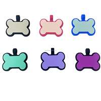 OKSILICONE Pet ID Namensschilder Hunde marke für Laser Pet Name Tief und klar Leicht zu lesen als Metall Kleine MOQ Knochen form Silikon