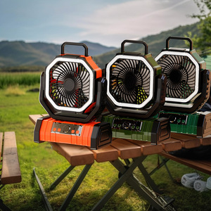 OEM Portable USB Camping <b>Fan</b> Rechargeable Outdoor Tent <b>Fan</b> with LED Light Hanging <b>Standing</b> Strong Wind Battery Operated <b>Fan</b> - Product Image 6