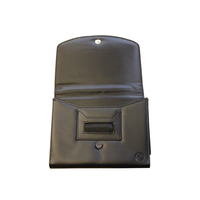 Étui de rangement pour documents de voiture en cuir PU tendance avec fermeture à rabat pour rangement automobile