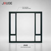 Fenêtre oscillo-battante haut de gamme en aluminium Série 95c avec système de verrouillage multipoints et résistance aux contraintes de vent pour la construction côtière
