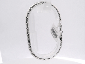 Bracelet de poignet en platine Pt950 blanc miroir, lourd, avec maillons polis uniformes, pour banquet, unisexe, bijou de luxe - Product Image 6