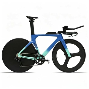 Vélo de course en carbone de qualité supérieure pour contre-la-montre, cadre en carbone T800, groupe électronique sans fil 24 vitesses, vélo de course en carbone fermé - Product Image 1