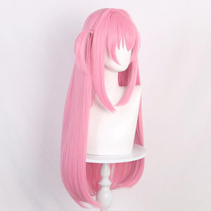 Perruque de cosplay Hitori Gotou en gros, épingles à cheveux, <span class=keywords><strong>Bocchi</strong></span> <span class=keywords><strong>the</strong></span> <span class=keywords><strong>Rock</strong></span>! Extensions de cheveux de cosplay roses longues de 32 pouces, résistantes à la chaleur, style <span class=keywords><strong>anime</strong></span> - Product Image 3