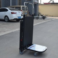Carro Eléctrico Deslizante para Subir Escaleras, Capacidad de Carga de 300 kg, Plegable, de Acero, para Transporte de Carga Pesada