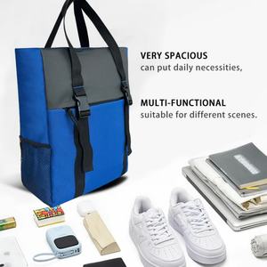 Sac à dos élégant unisexe grande capacité pour ordinateur portable, confortable, léger, sac de voyage avec port USB, durable, imperméable, fermeture éclair, motif lettre - Product Image 3