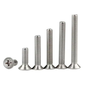 Tornillos autorroscantes de cabeza avellanada con ranura cruzada de acero inoxidable 304 al por mayor, Clase 8 ASNI, Modelo 5/<span class=keywords><strong>16</strong></span> KM, Medida en pulgadas - Product Image 4
