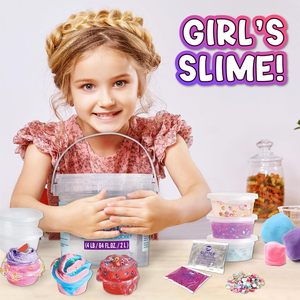Enorme secchio di melma trasparente vetroso giocattolo per bambini grande pacchetto di melma di cristallo regalo Jumbo <span class=keywords><strong>Slime</strong></span> <span class=keywords><strong>Kit</strong></span> per ragazze ragazzi festa presente - Product Image 6