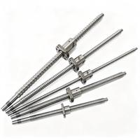 Ball Screw C3 Presisi Tinggi Diameter 32mm Lead 10mm untuk Komponen Inti Bantalan Mesin Bubut CNC Baja Krom Beban Tinggi