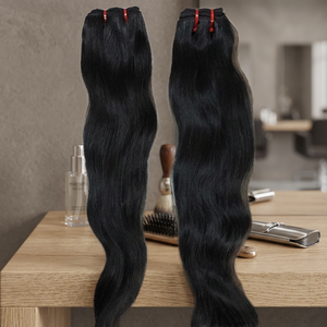 Extensiones de Cabello Indio Remy Virgen 100% Natural al por Mayor, Doble Trama, Cosido a Máquina, Ondulado Birmano, Ondas Profundas Sueltas VGP - Product Image 2