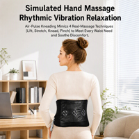 Ceinture de massage chauffante vibrante pour la taille, outil de massage ergonomique portable pour le massage quotidien à domicile