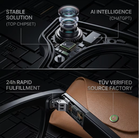 Gafas Inteligentes con IA, Cámara de 800W Píxeles, Llamadas Inalámbricas, Disparo con IA, Asistente de Voz, Control Táctil, Carga Portátil, Gafas Meta
