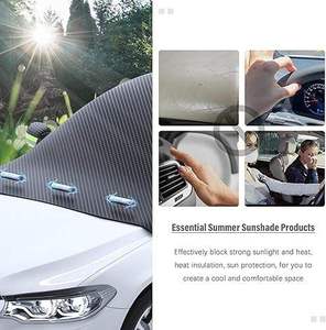 Parasol Plegable Grande para Autos, Estilo Ejecutivo, con 2 Fundas para Espejos Laterales, Protectores para Ventanas Laterales, Fácil Instalación - Product Image 6