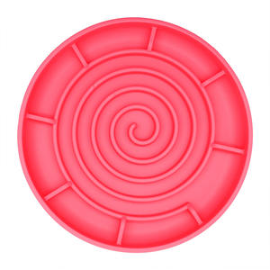 Sans BPA Portable Chien Pet Alimentation Lente bols Durable Cercles Motif Rond Silicone Chien Animaux Plus Lent Mangeoire <span class=keywords><strong>Bol</strong></span> - Product Image 2