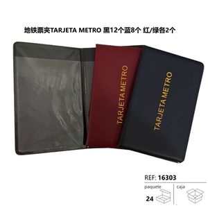 Tarjeta Metro Card Holder 24 Units Black Blue Red Green Multi Color Metro Ticket Case - Product Image 3