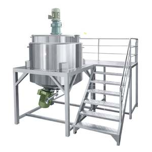 Homogénéisateur mélangeur à cisaillement élevé de petite taille en acier inoxydable, automatique, pour la fabrication de cosmétiques et de savon liquide, 3 couches doubles - Product Image 5