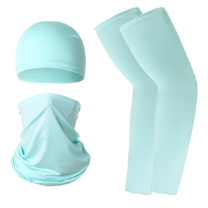 Gorra de Ciclismo con Máscara Facial, Mangas de Protección Solar Anti UV, Transpirable, de Secado Rápido, Unisex, para Adultos, Conjunto Deportivo para Exteriores - Product Image 4