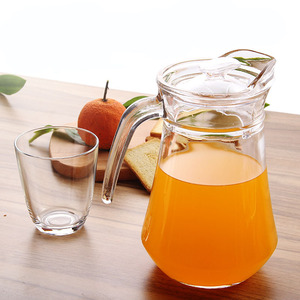 เหยือกน้ำแก้<span class=keywords><strong>ว</strong></span>ทรงคริสตัลคุณภาพสูงพร้อมแก้ว 6 ใบ ดีไซน์ใหม่ ชุดกาน้ำชาและกาต้มน้ำ ขายส่ง ชุดเหยือกพร้อมฝาไม้ก๊อก - Product Image 3