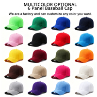 Casquettes de baseball unisexes à 5 panneaux bicolores sportives en coton de haute qualité avec logo brodé 3D personnalisé