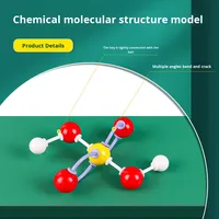 Matériel de laboratoire de chimie : Modèle de structure moléculaire chimique, modèle de cristal, équipement de démonstration atomique de molécules organiques