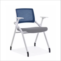 Chaises de salle de conférence modernes avec tablette intégrée, chaises de bureau pliantes, chaises empilables pour écoles et invités, et chaises de réception