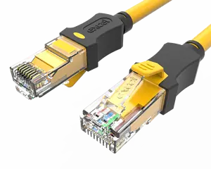 Kabel patch UTP LAN warna ganda Cat.6A kabel komunikasi tanpa pelindung dengan cetakan warna ganda