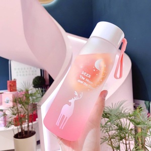 Y Deer <b>Cup</b> <b>Plastic</b> Water Bottle 500Ml Screw On Cap Unisex Travel Gym Use - Product Image 3