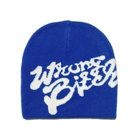 Gorro de Invierno Personalizado con Forro de Satén, Tejido Jacquard, Sin Dobladillo, Estilo Y2K, Venta al Por Mayor para Adultos