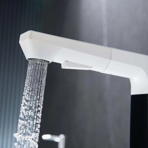 2022 New Trắng Điện Tử Thông Minh Kỹ thuật số LED dingle Xử lý Rửa bồn rửa nước TAP kéo ra lưu vực vòi nước - Product Image 4