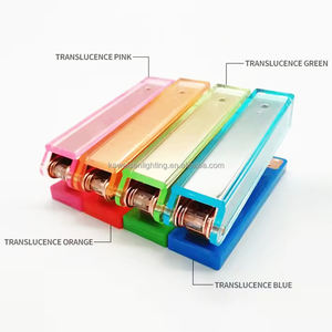 स्टेशनरी स्कूल और कार्यालय उपयोग के लिए लक्जरी आधुनिक मैनुअल ऐक्रेलिक स्टेपलर मशीन रंगीन दस्तावेज़ पेपर बाइंडिंग कार्यालय आपूर्ति - Product Image 5