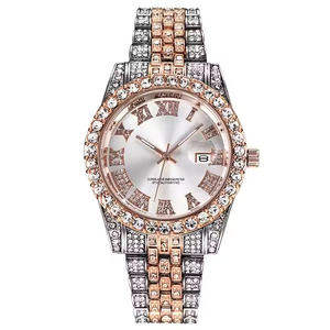 Montre de luxe pour homme avec mouvement à quartz mécanique avancé, diamant moissanite professionnel, acier inoxydable, précision de 5 mm, confiance - Product Image 4